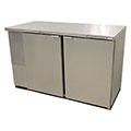 Keg Refrigerator - Back Bar - Commercial Grade Unit, Fits up to two 1/2 Barrel (Full Size) Kegs, Stainless steel front and sides!