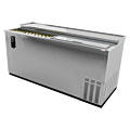 Micro Matic Pro-Line Deep Well Stainless Steel Bottle Cooler - MDW65S: Deep well bottle cooler for back bar storage, 4 dividers, 2 sliding lids, NSF approved