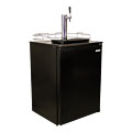 Kegerator - Summit Under-Counter. Designed for built-in under counter use, with a black exterior.