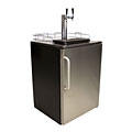 Dual Faucet Summit Under-Counter Kegerator. Designed for built-in under counter use with a stainless steel door